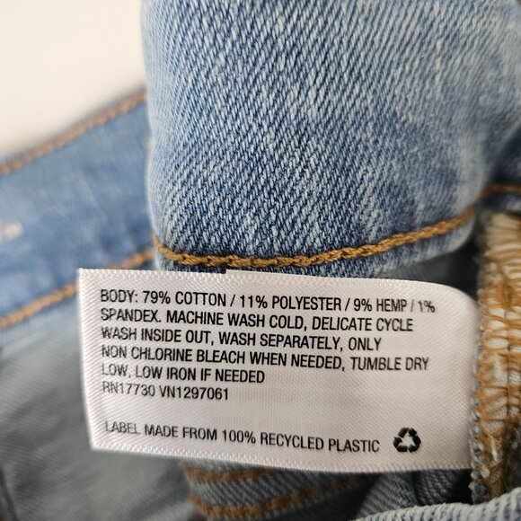 Goodfellow & Co Mens Slim Straight Fit Light Wash Denim Jeans W34 x L30 - Picture 10 of 10